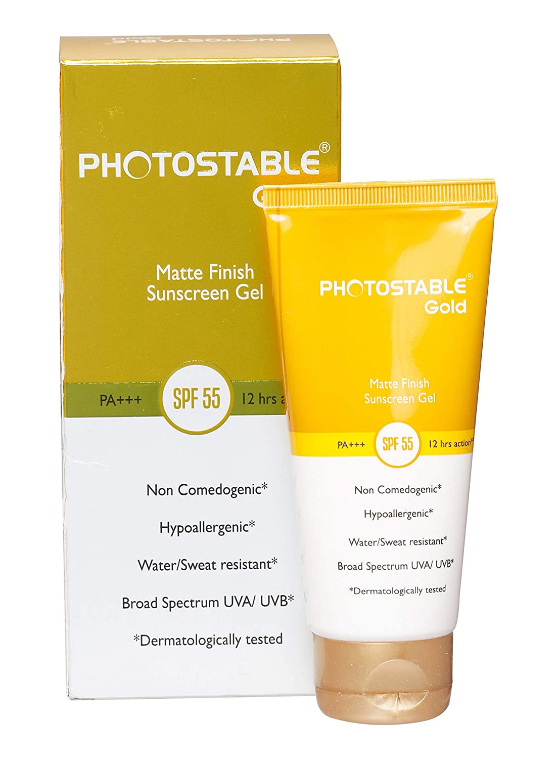 Photostable Gold Sunscreen Gel Spf 55, 50 gm