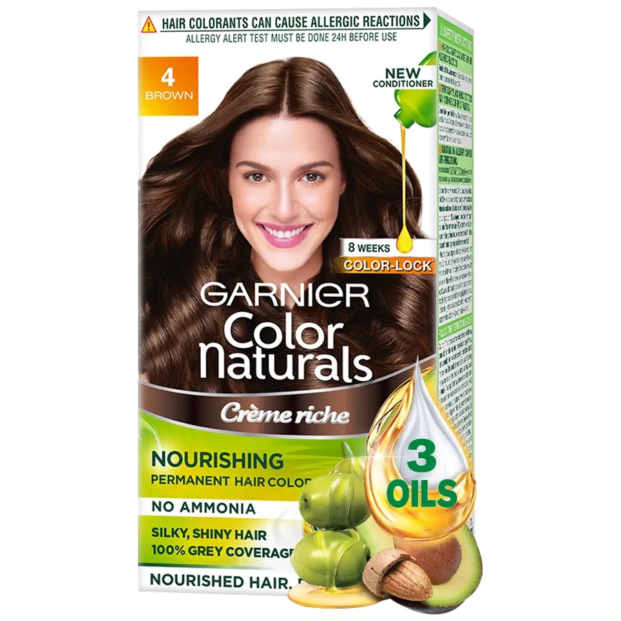 Garnier Hair Colour - Colour Naturals Mini, 35 ml + 30 gm 400 Brown