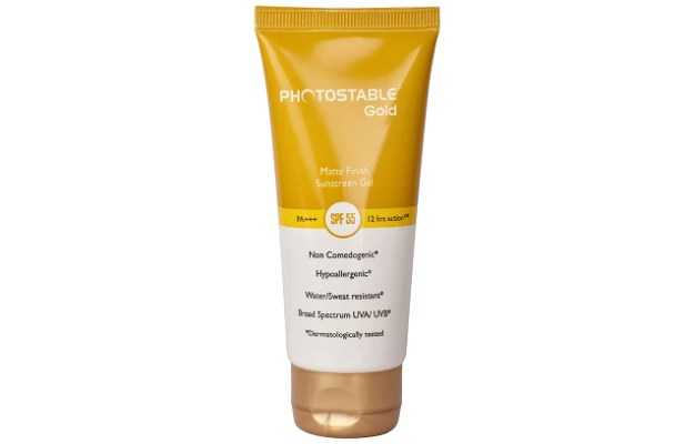 Photostable Gold Sunscreen Gel Spf 55