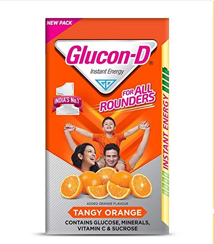 Glucon-D Instant Energy Health Drink Tangy Orange 200 gm Pack