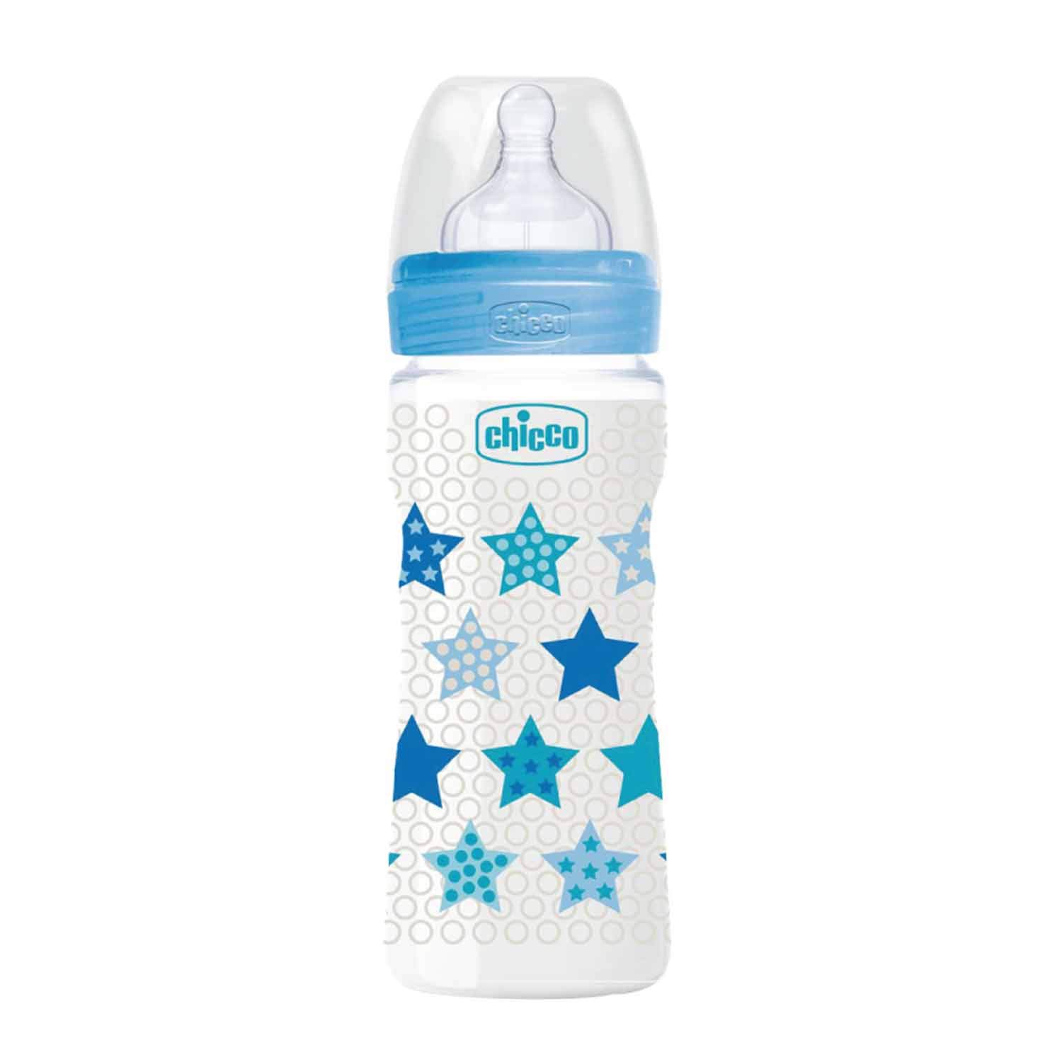 Chicco Well-Being Blue Feeding Bottle 250 ml