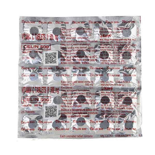 New Celin 500 Vitamin C Tablet