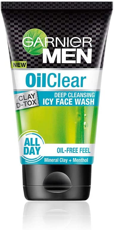 Garnier Men Oil Clear Deep Cleansing Icy Face Wash 100 gm