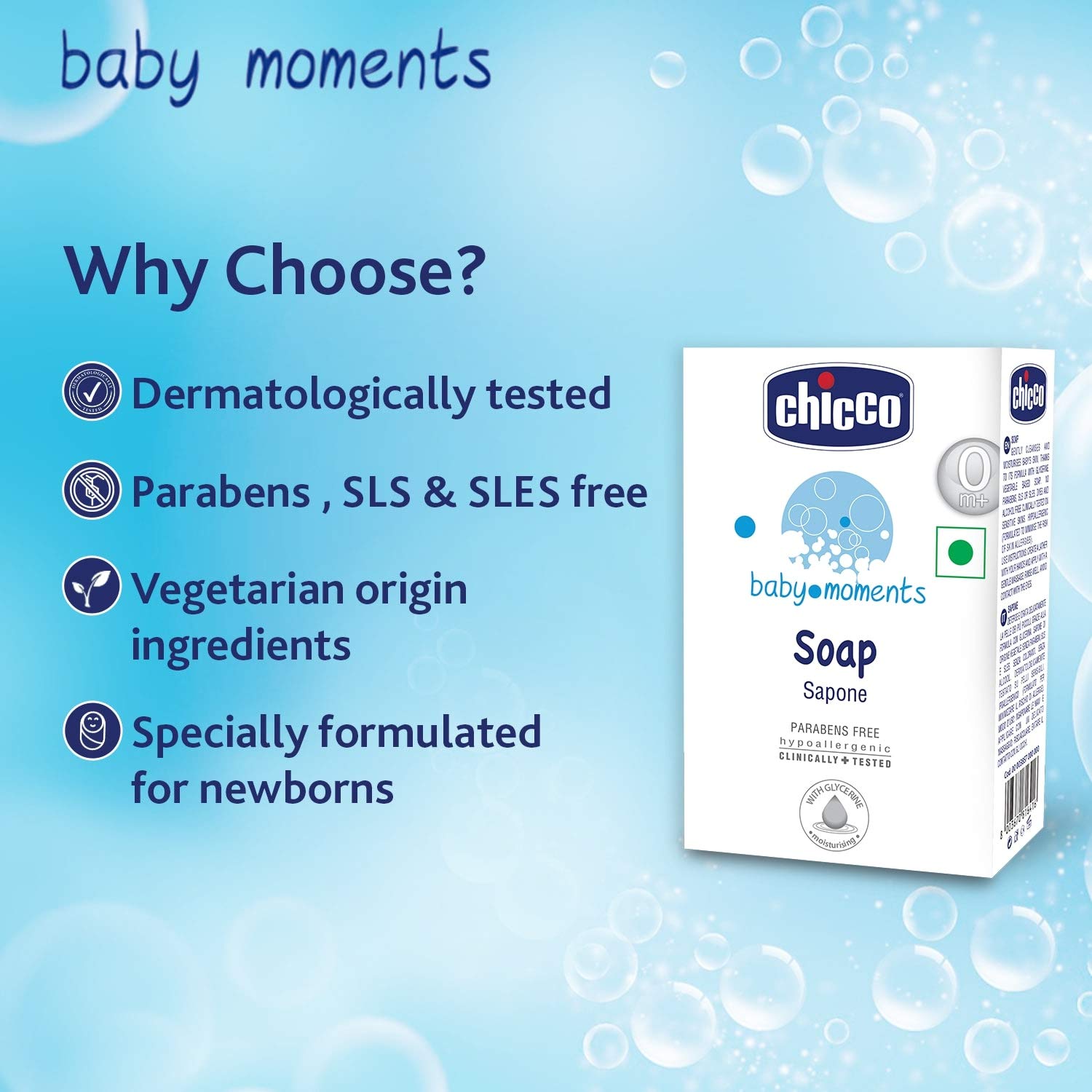 Chicco Baby Moments Soap 125 gm
