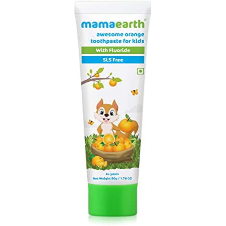 Mamaearth Toothpaste for Kids Awesome Orange 4+ years 50 gm