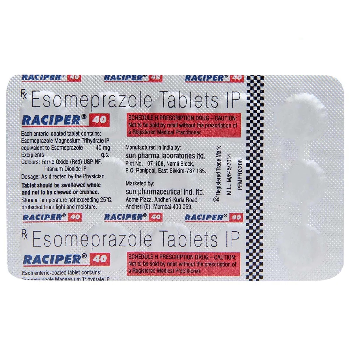 Raciper D 40 Capsule SR