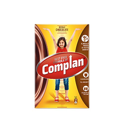 Complan Nutrition and Health Drink with Power of 100% Milk Protein New Royale Chocolate Refill