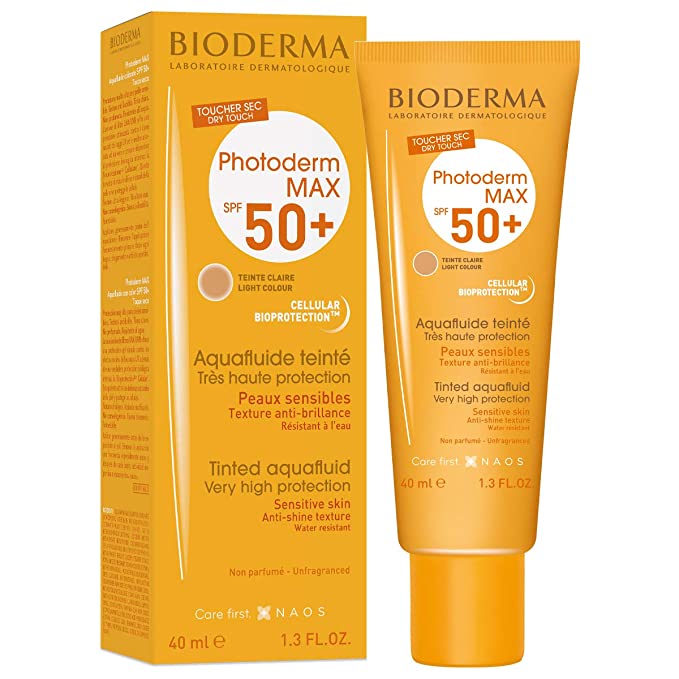 Bioderma Photoderm Max Aquafluide SPF 50+ Claire Light Colour, 40 ml