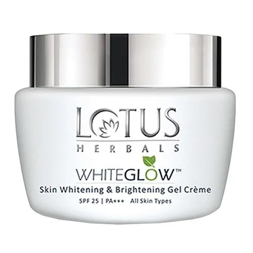 Lotus Herbals White Glow Skin Whitening & Brightening Gel Creme SPF 25 PA+++, 40 gm