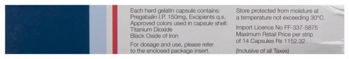 Lyrica 150mg Capsules