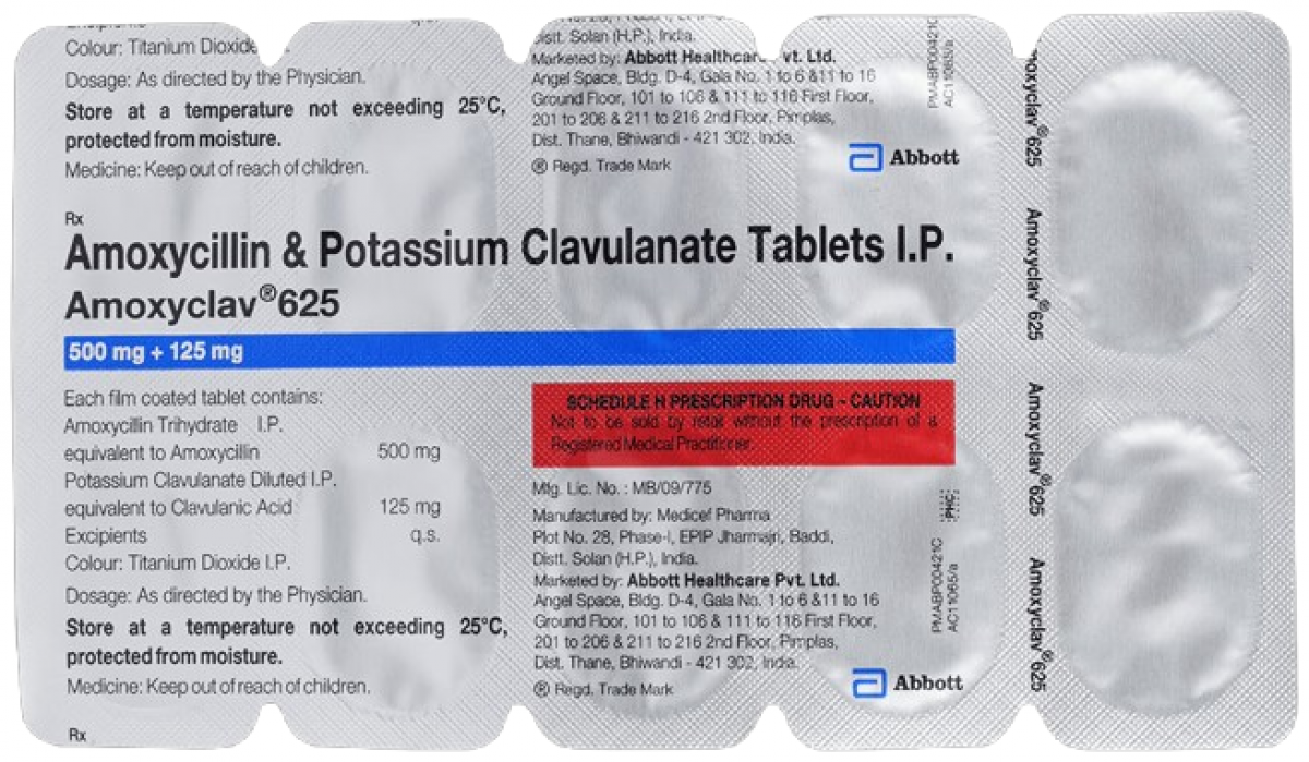Amoxyclav 625 Tablet