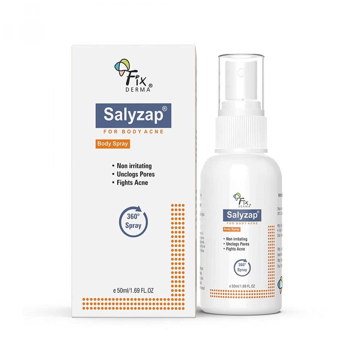 Salyzap Body Spray For Body Acne, 50 Gm