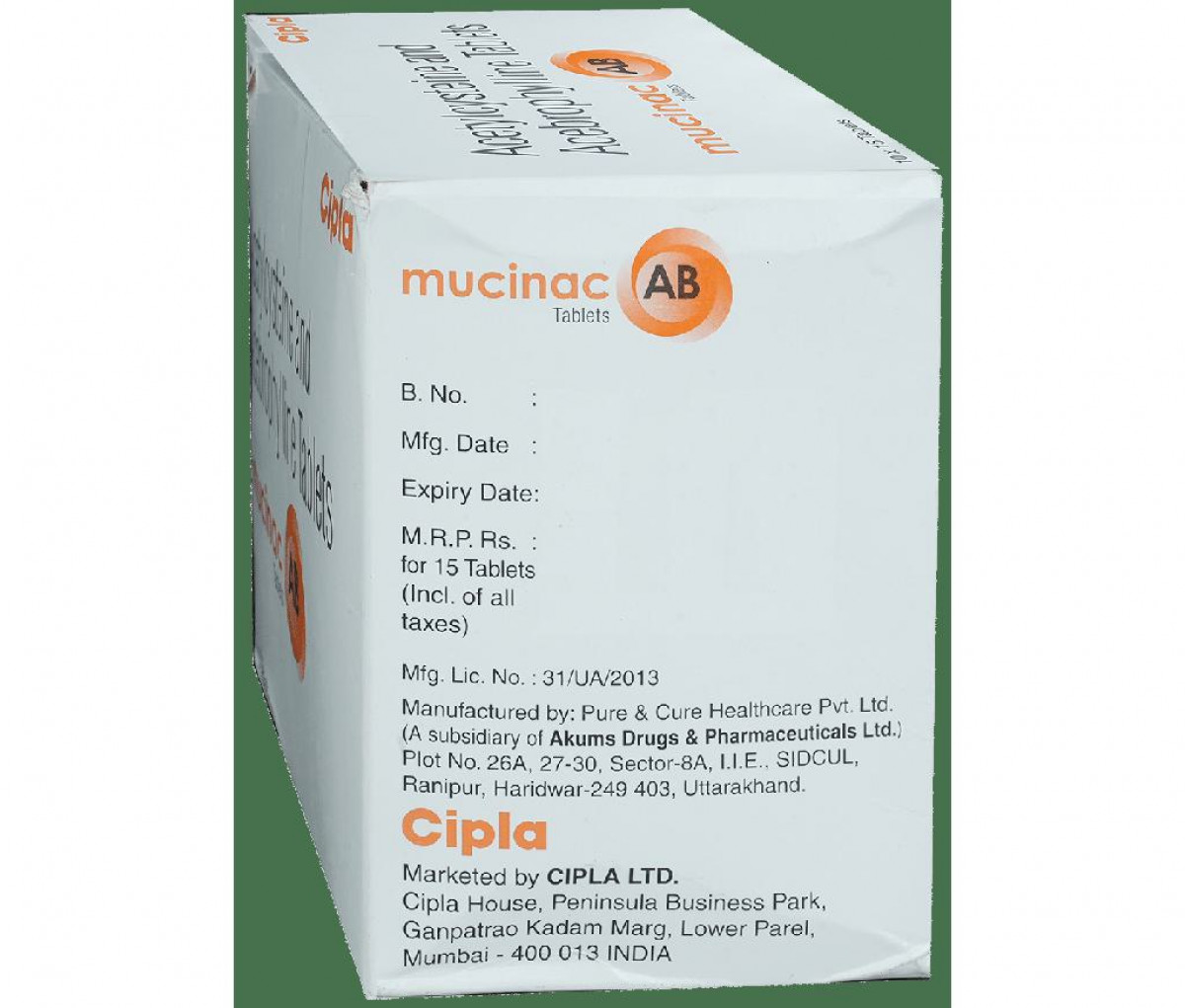 Mucinac AB Tablet