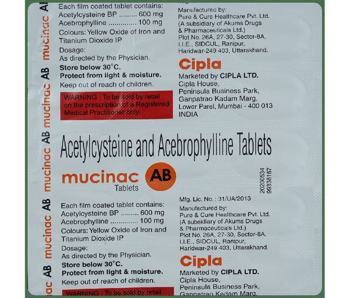 Mucinac AB Tablet