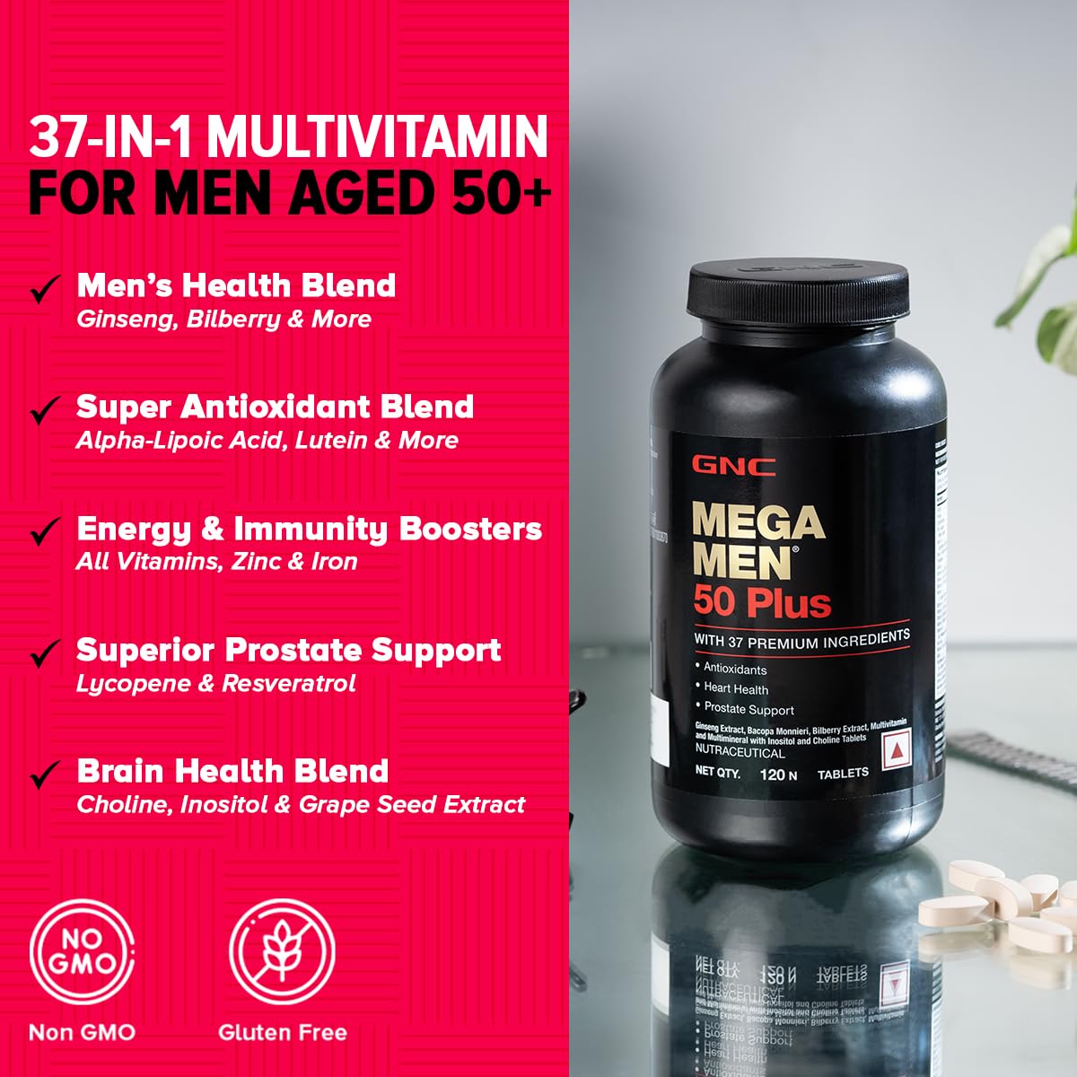 GNC Mega Men 50 Plus 120 Tablet