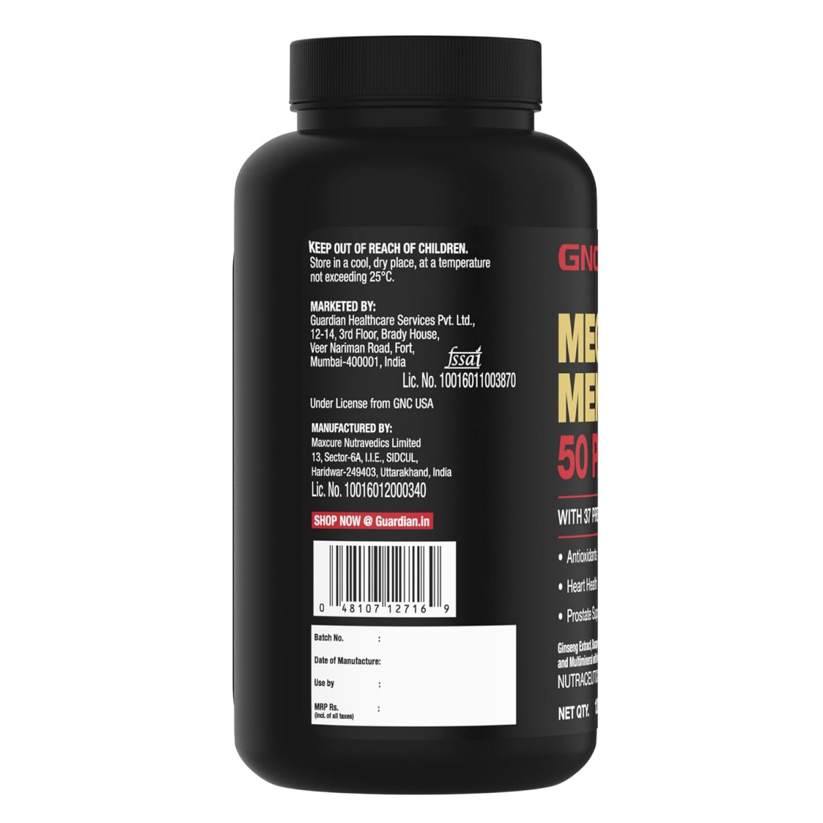 GNC Mega Men 50 Plus 120 Tablet