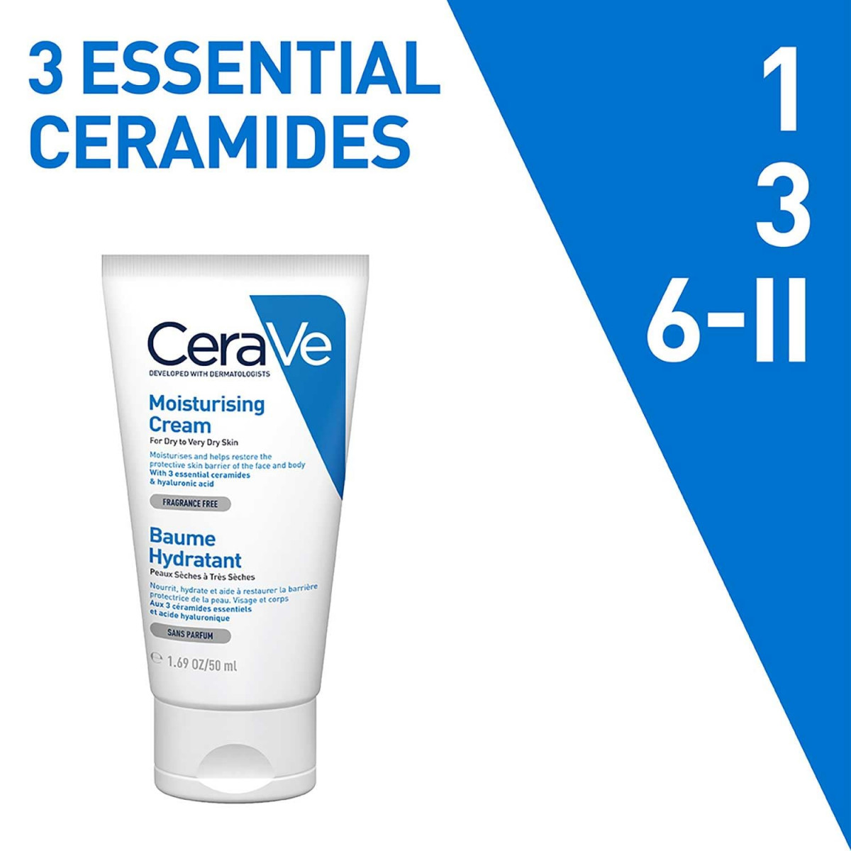CeraVe Moisturising Cream for Dry Skin info 4