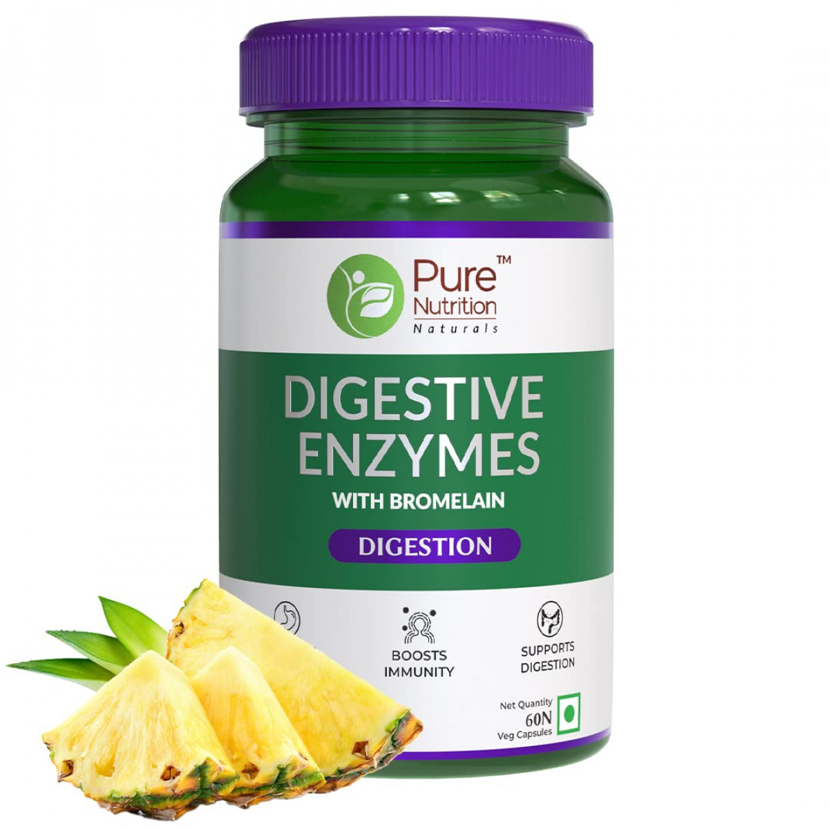 Pure Nutrition Digestive Enzymes 840mg Veg Capsule