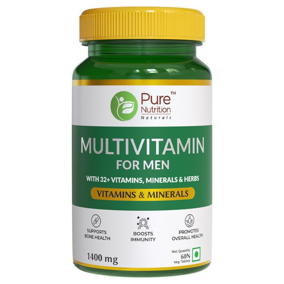 Pure Nutrition Multivitamin for Men (1400mg) 60 Veg Tablets