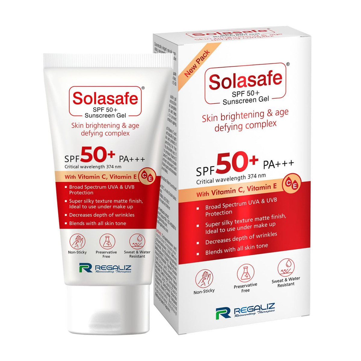 Solasafe Spf 50+ Sunscreen Gel 50 gm