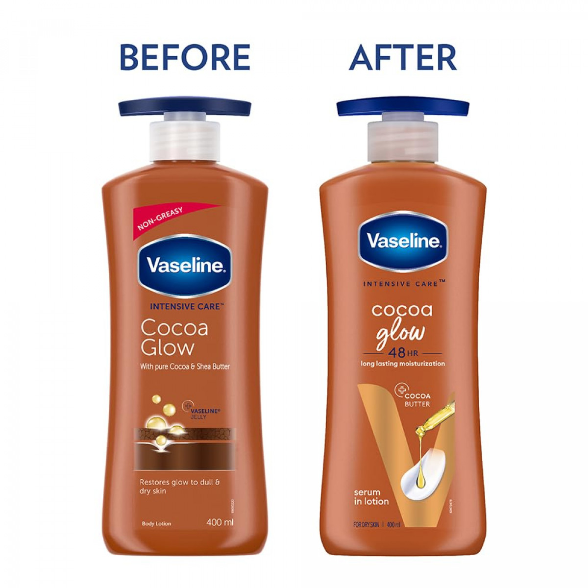 Vaseline Intensive Care Cocoa Glow Body Lotion 400 ml