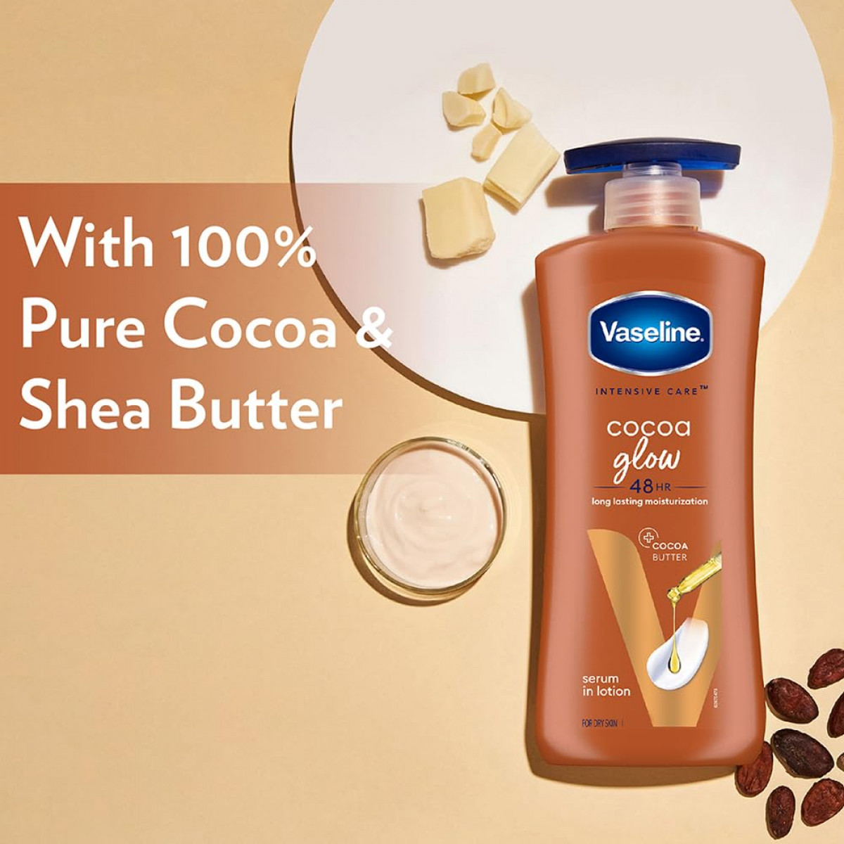Vaseline Intensive Care Cocoa Glow Body Lotion 400 ml