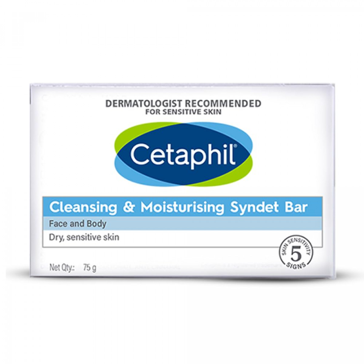 Cetaphil Cleansing & Moisturising Syndet Bar 75 gm