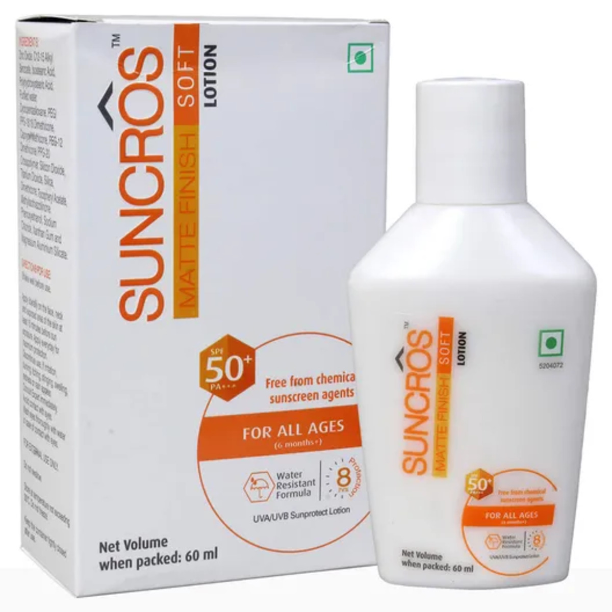 Suncros Matte Finish Soft Lotion SPF 50+ PA+++,