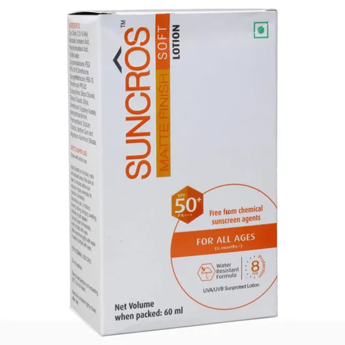 Suncros Matte Finish Soft Lotion SPF 50+ PA+++,