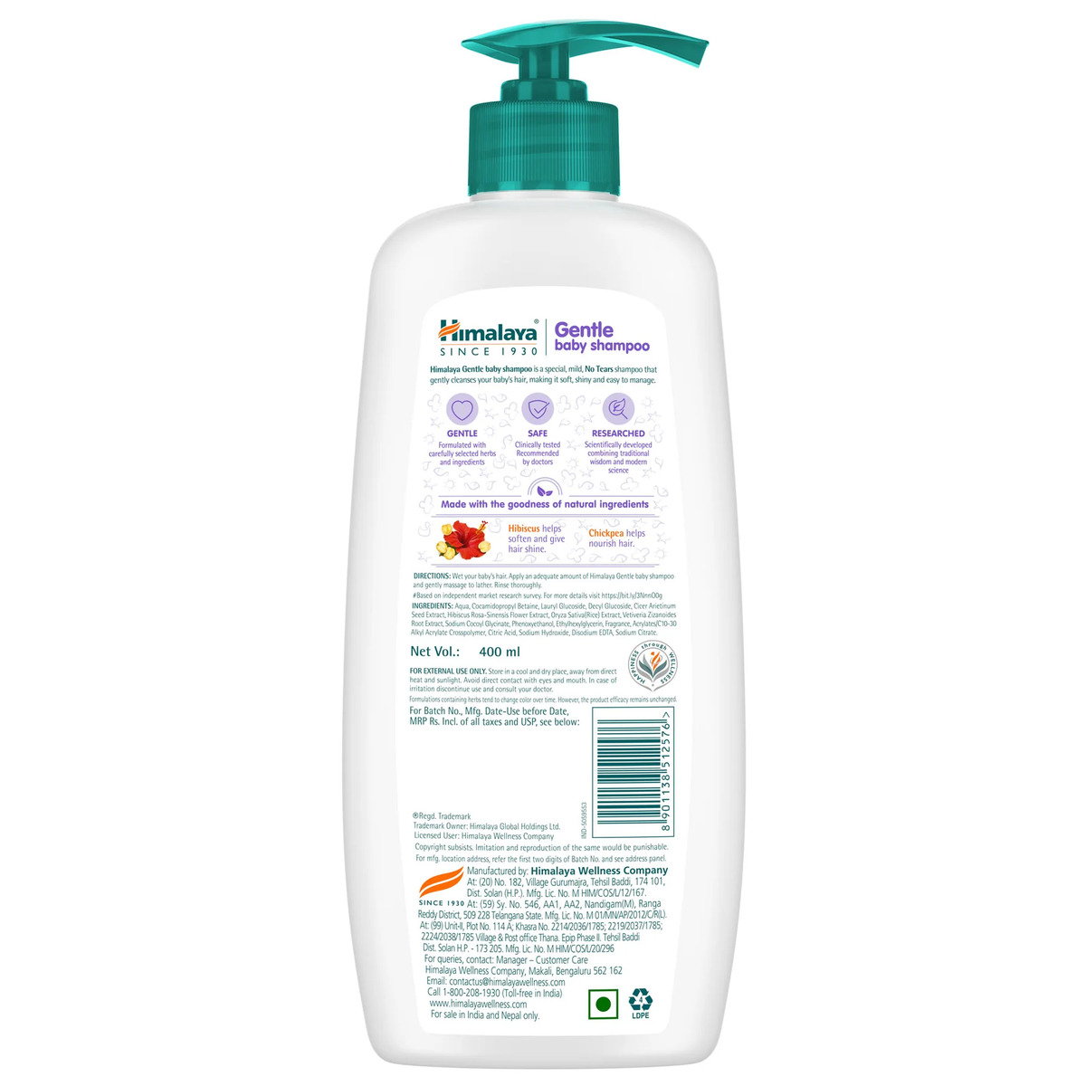 Himalaya Gentle Baby Shampoo 400 ml