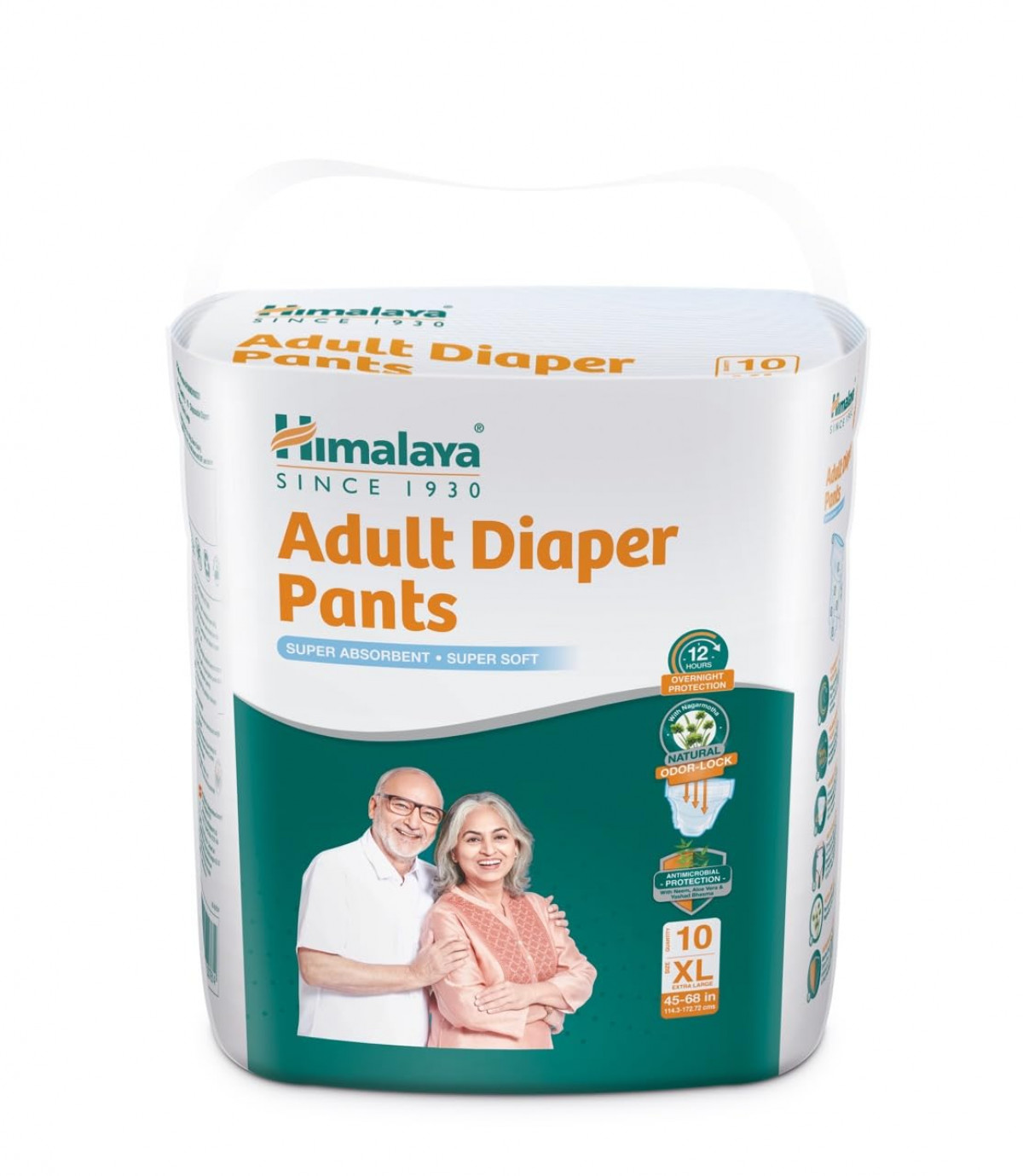 Himalaya Adult Diapers Pants with natural Odour lock and antibacterial absorbent core XL - Pack of 10