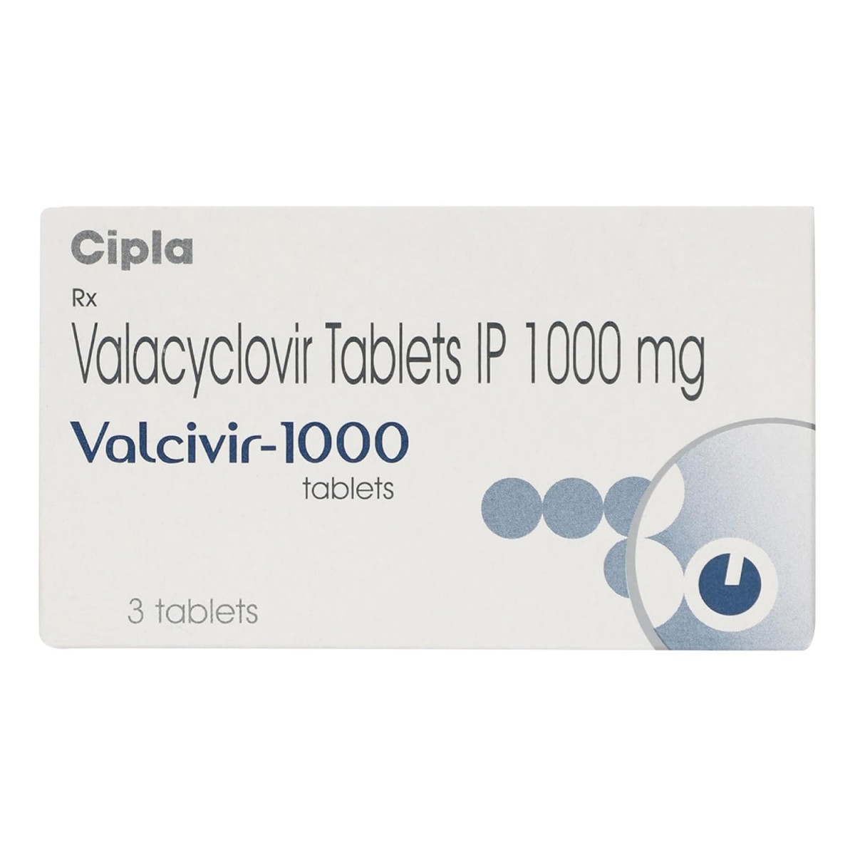 Valcivir 1000 Tablet front