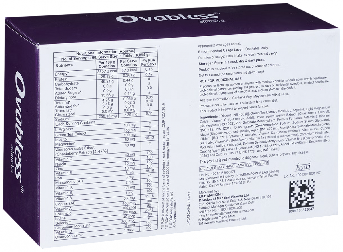 Ovabless Tablet usage