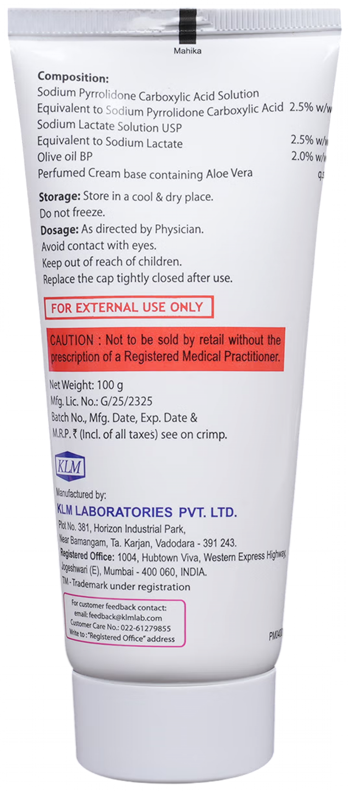 Nevlon Moisturising Cream skin care
