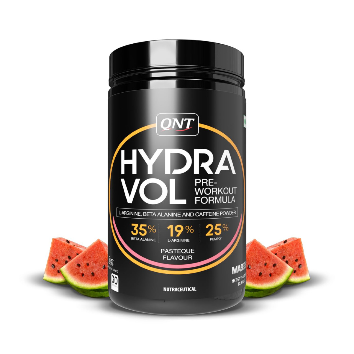 QNT Hydravol Pre-Workout Supplement - Pasteque, 400g