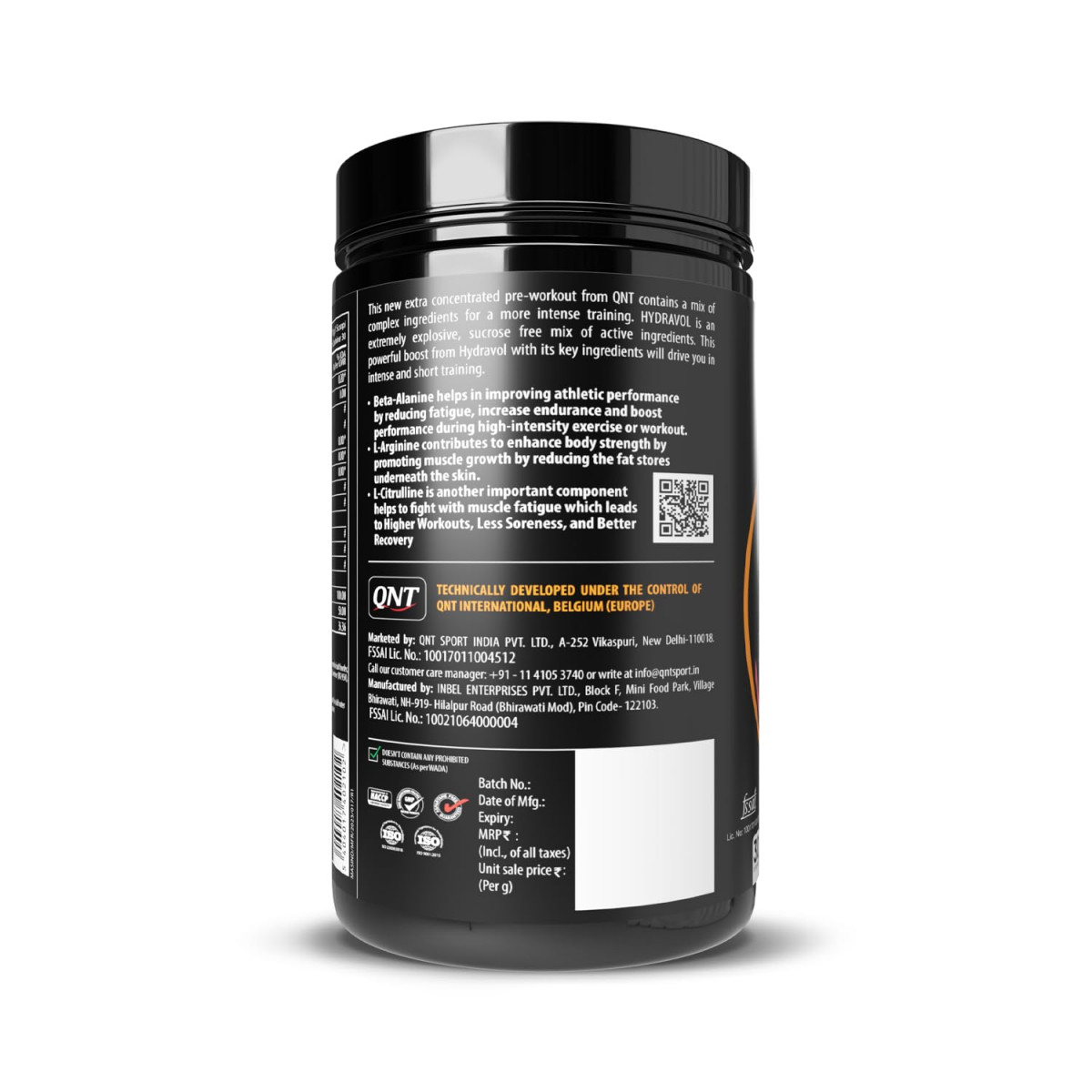 QNT Hydravol Pre-Workout Supplement