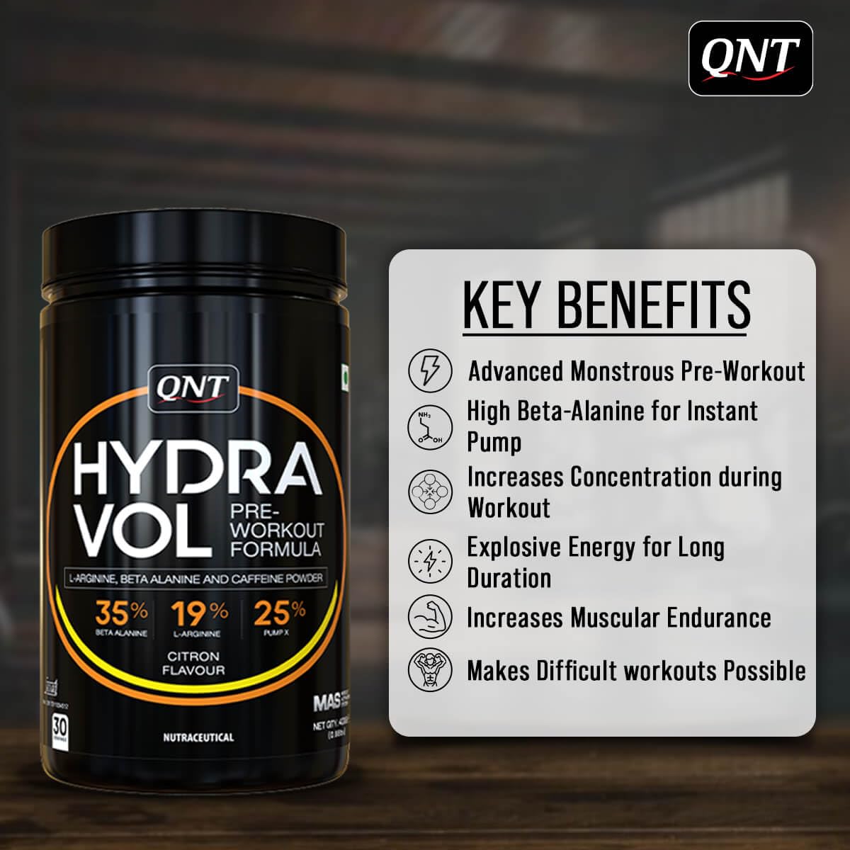 QNT Hydravol Pre-Workout Supplement