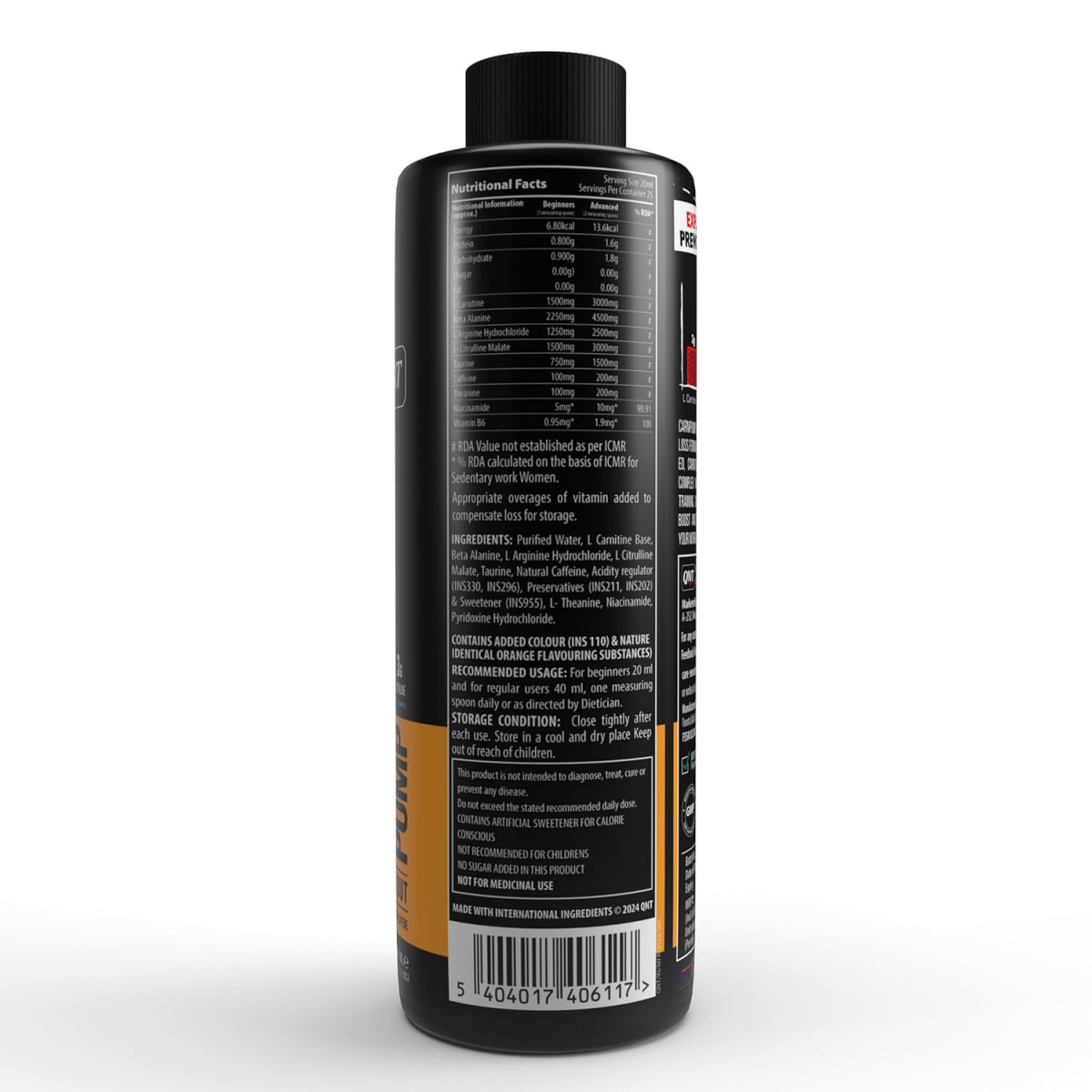 QNT Carnipump Ripping Pre-Workout 500ml