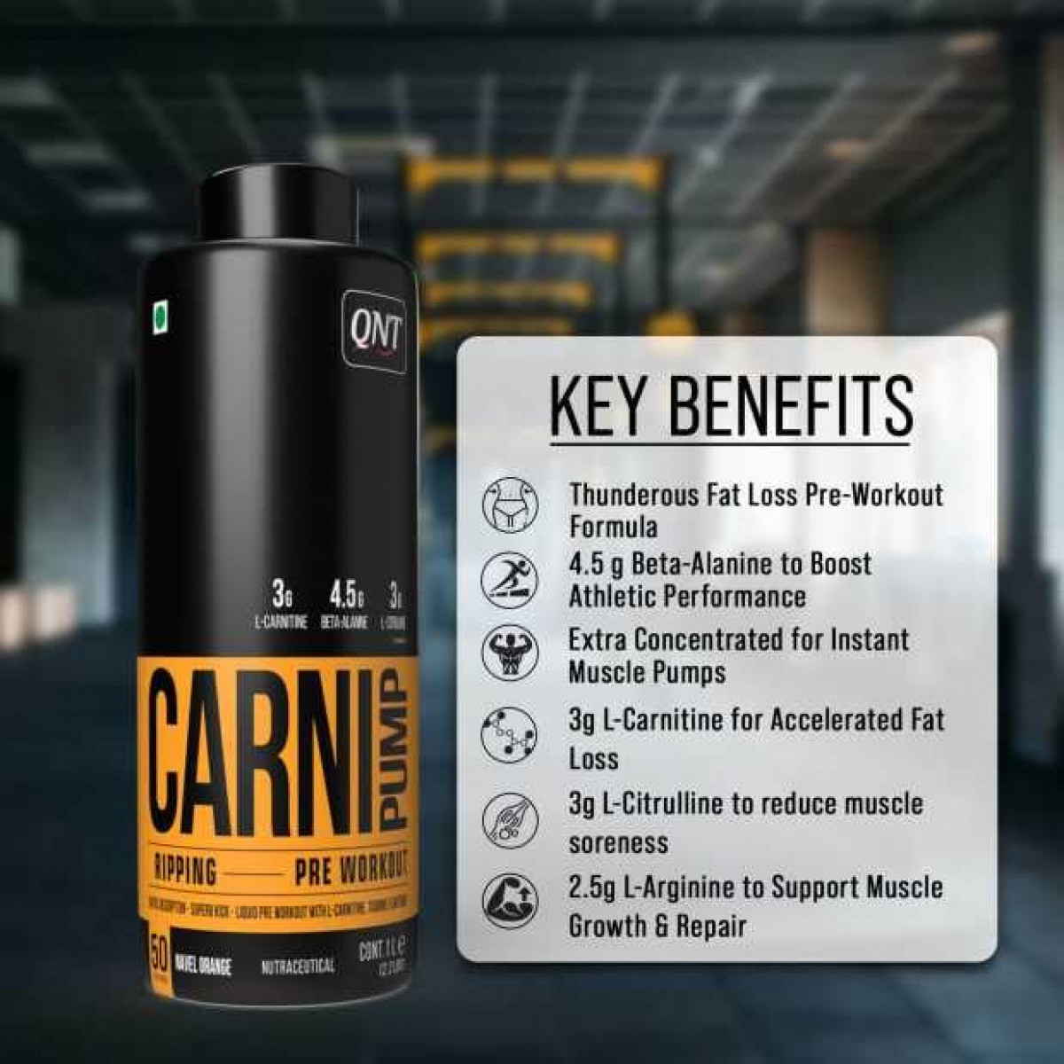 QNT Carnipump Ripping Pre-Workout 500ml