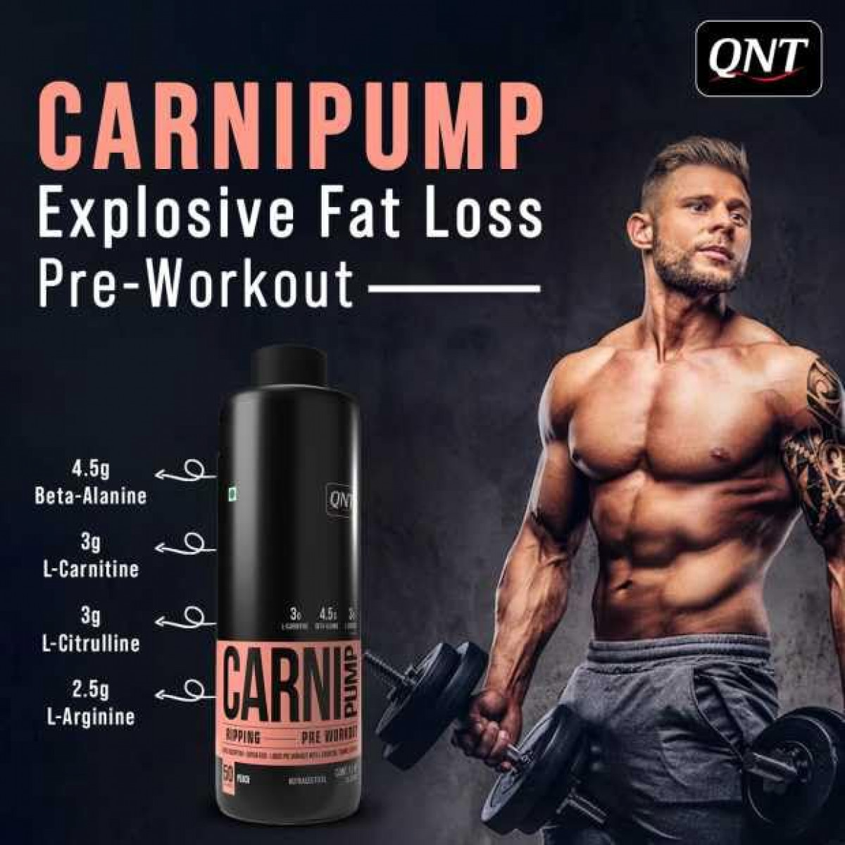 QNT Carnipump Ripping Pre-Workout 500ml