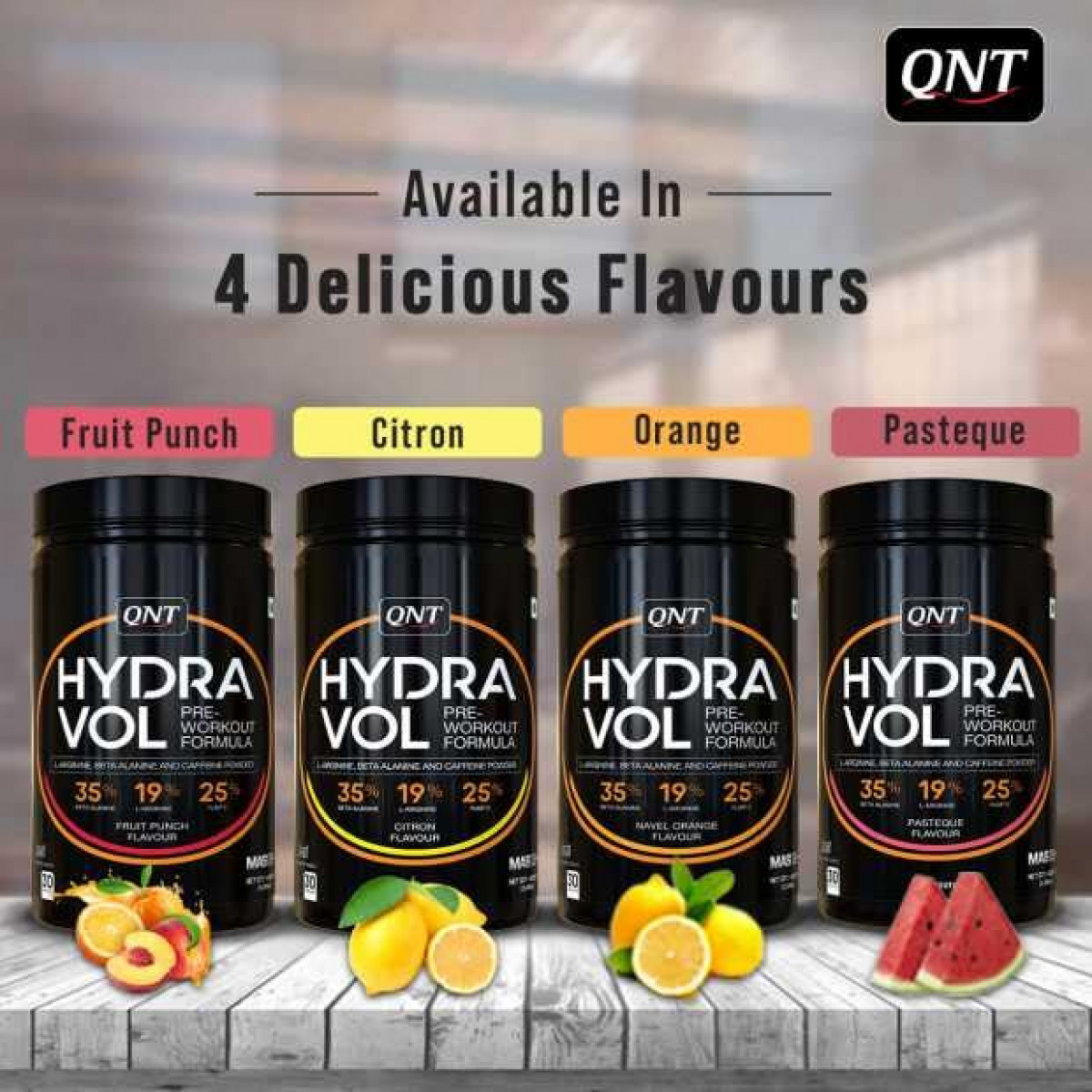 QNT Hydravol Pre-Workout Supplement Citron
