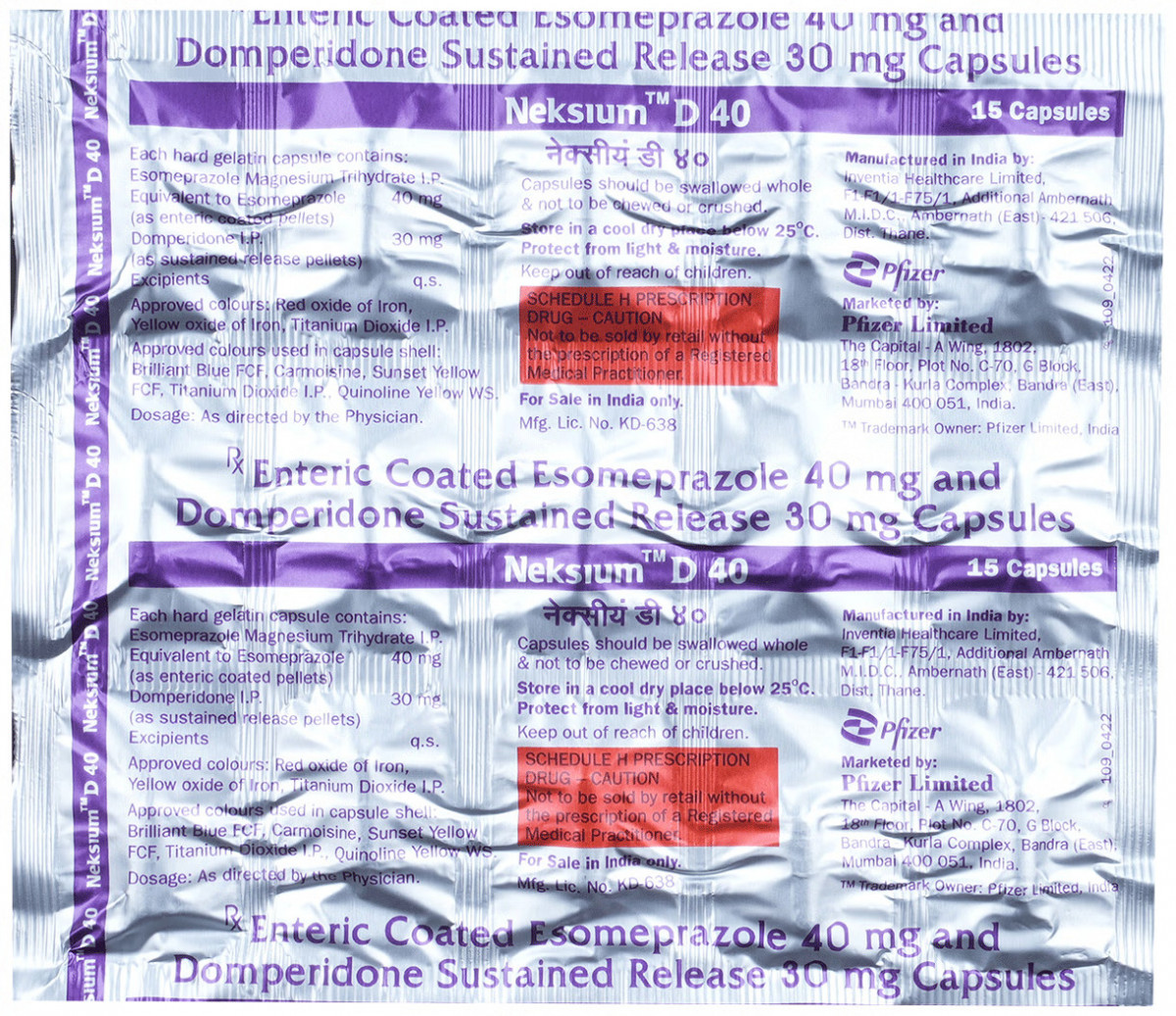 Neksium D 40 Capsule SR