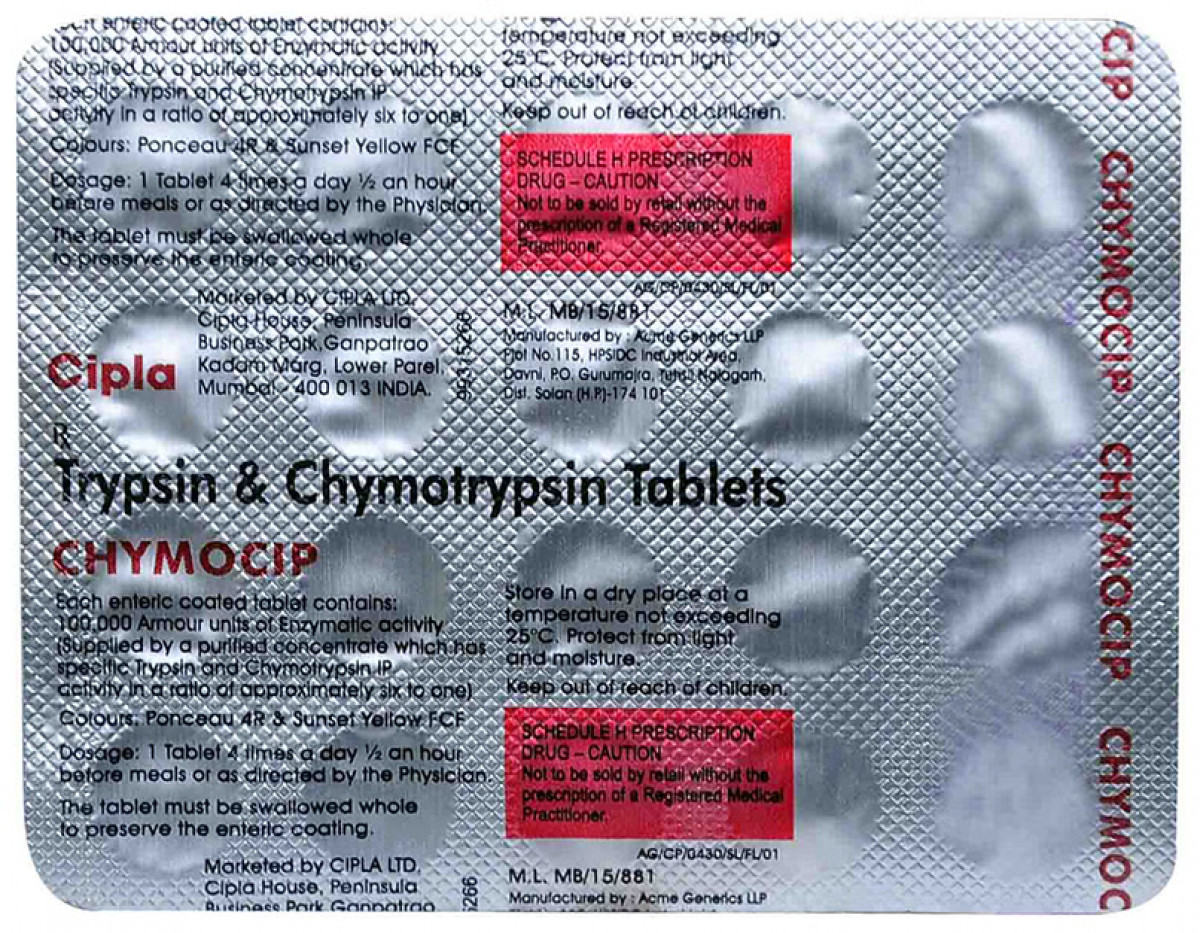 Chymocip Tablet side effects