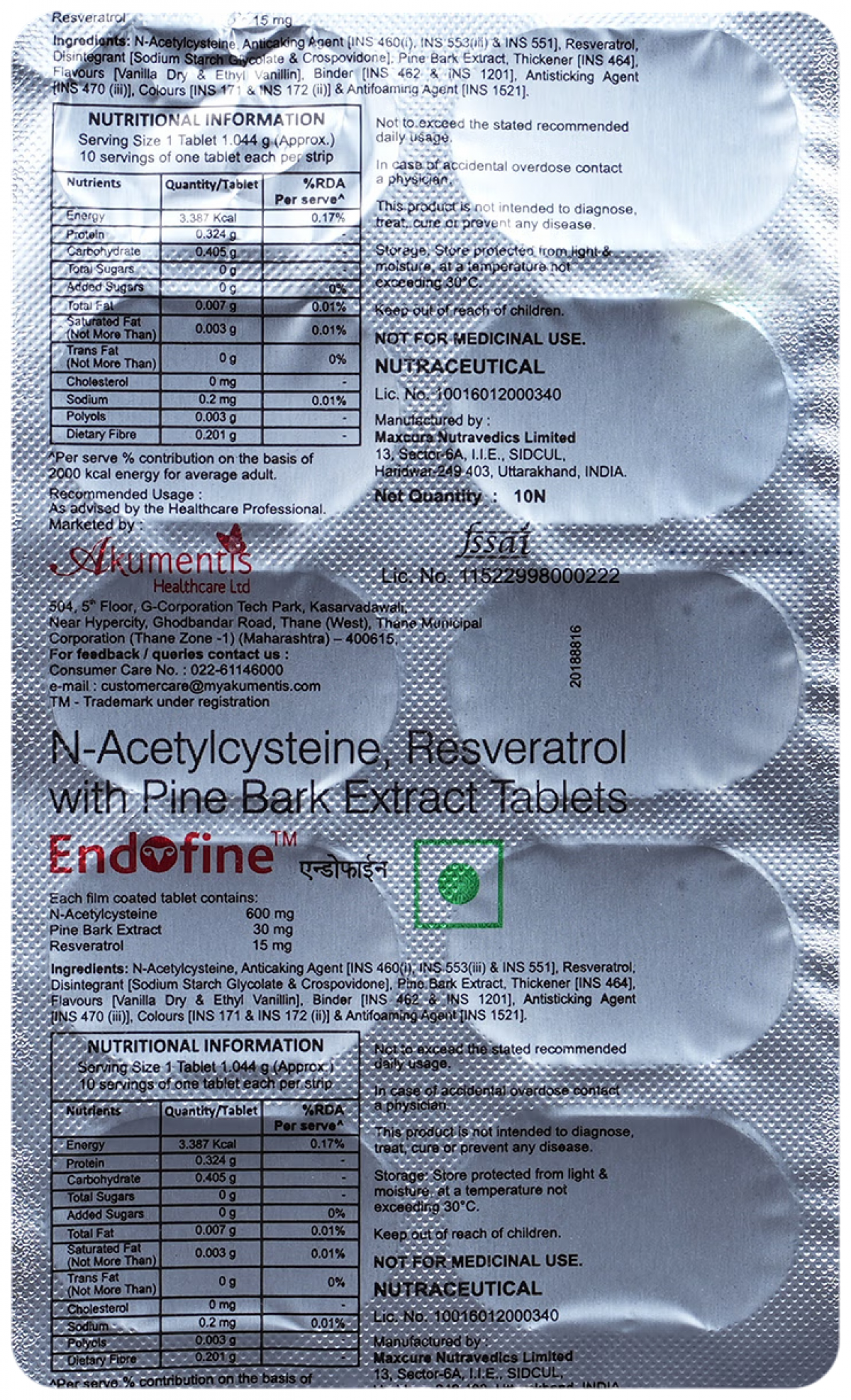 Endofine Tablet