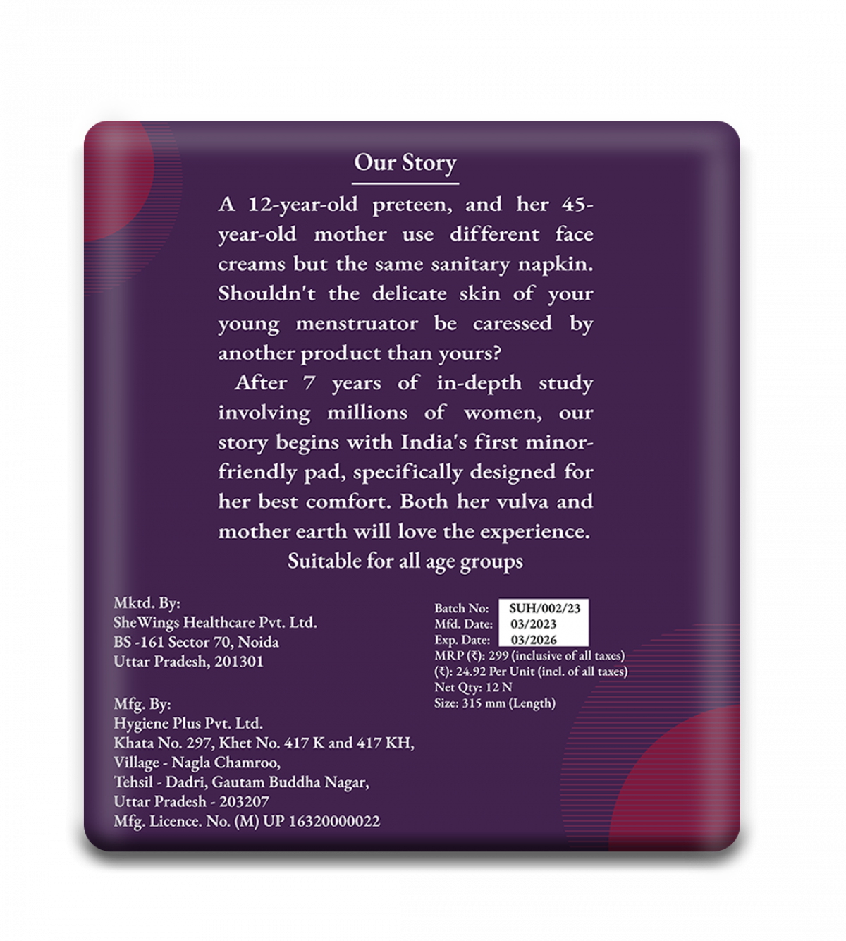 rash free sanitary pads