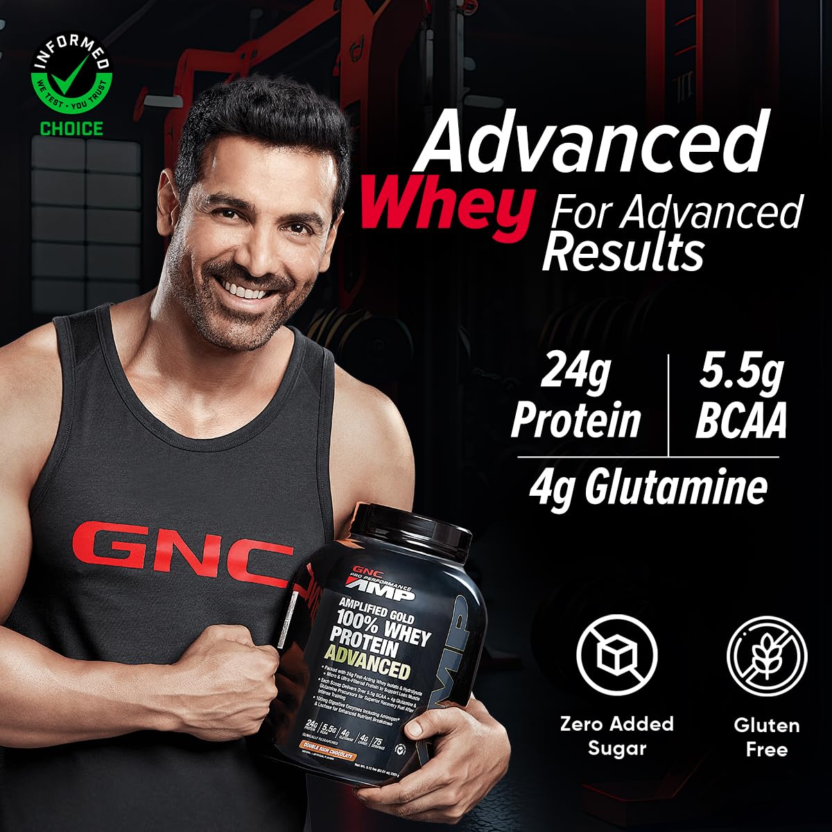 GNC AMP Gold Series 100% Whey Protein info