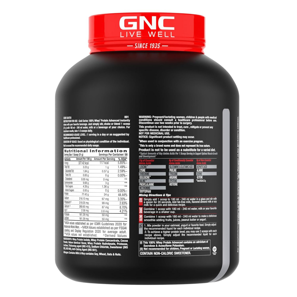 GNC AMP Gold Series 100% Whey Protein online