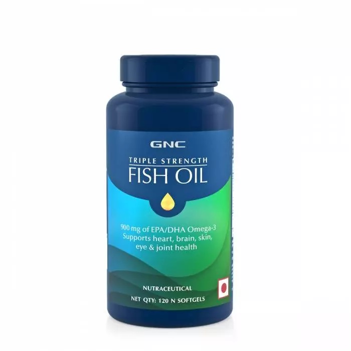 GNC Triple Strength Fish Oil 120 Softgels