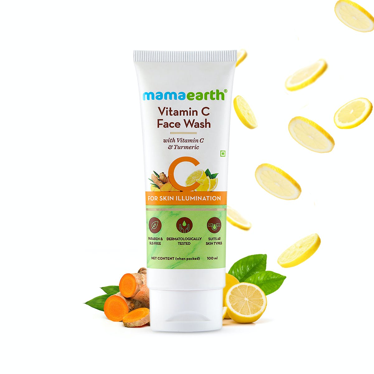 Mamaearth Vitamin C Face Wash, 100 ml
