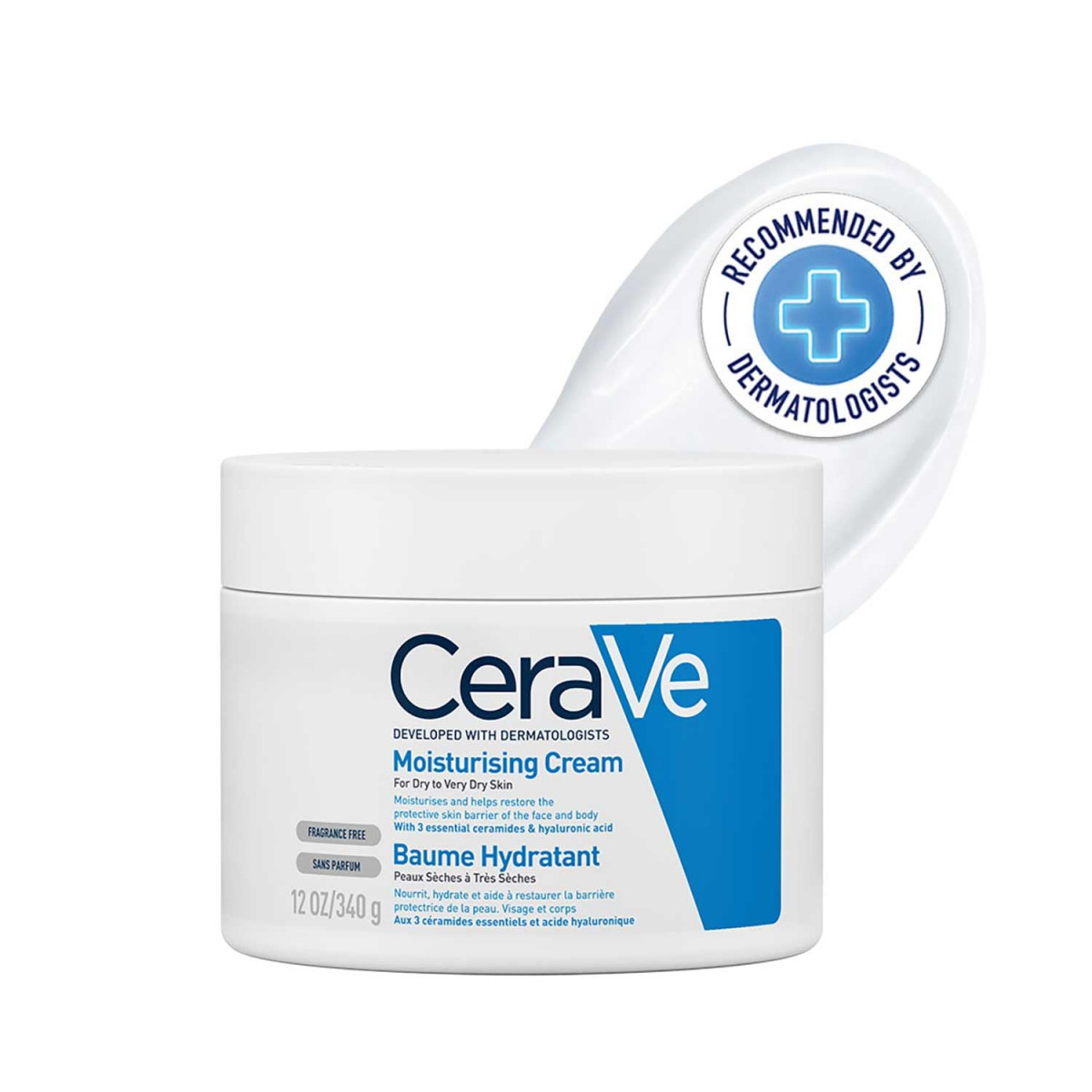 CeraVe Moisturising Cream for Dry to Very Dry Skin, 340 gm